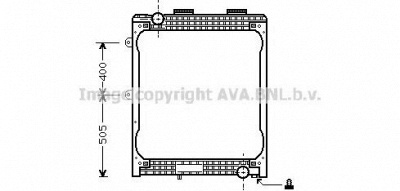 AVA QUALITY COOLING mn2023 -  Радиатор, охлаждение двигателя